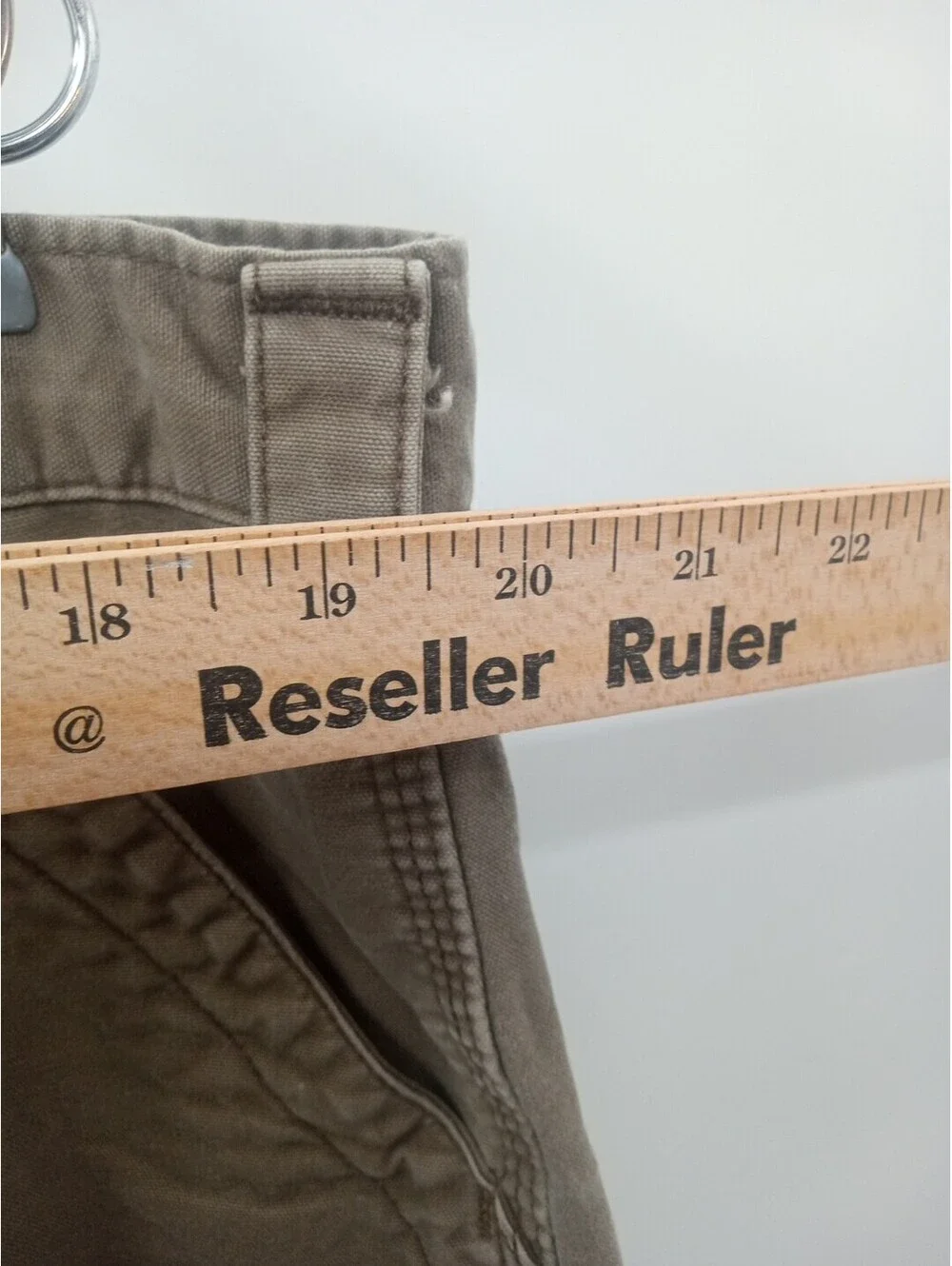 Carhartt Carpenter Shorts Mens 40 Tan Canvas Utility Workwear Outdoor Hiking